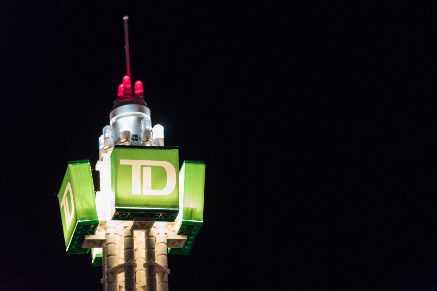 Legoland Discovery Center: TD bank tower detail made with