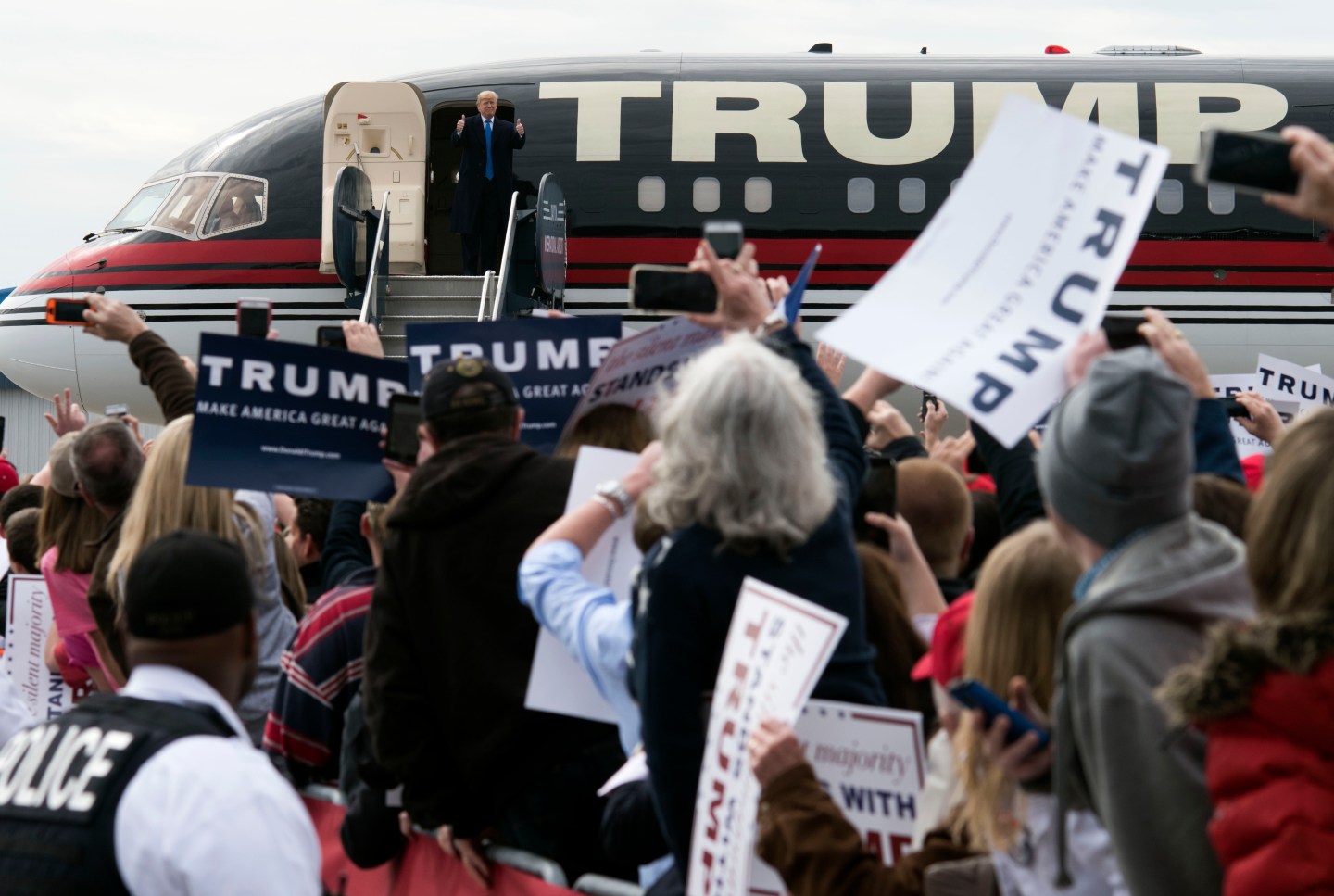 Presidential Candidate Donald Trump Campaign Rally in Vandalia, Ohio