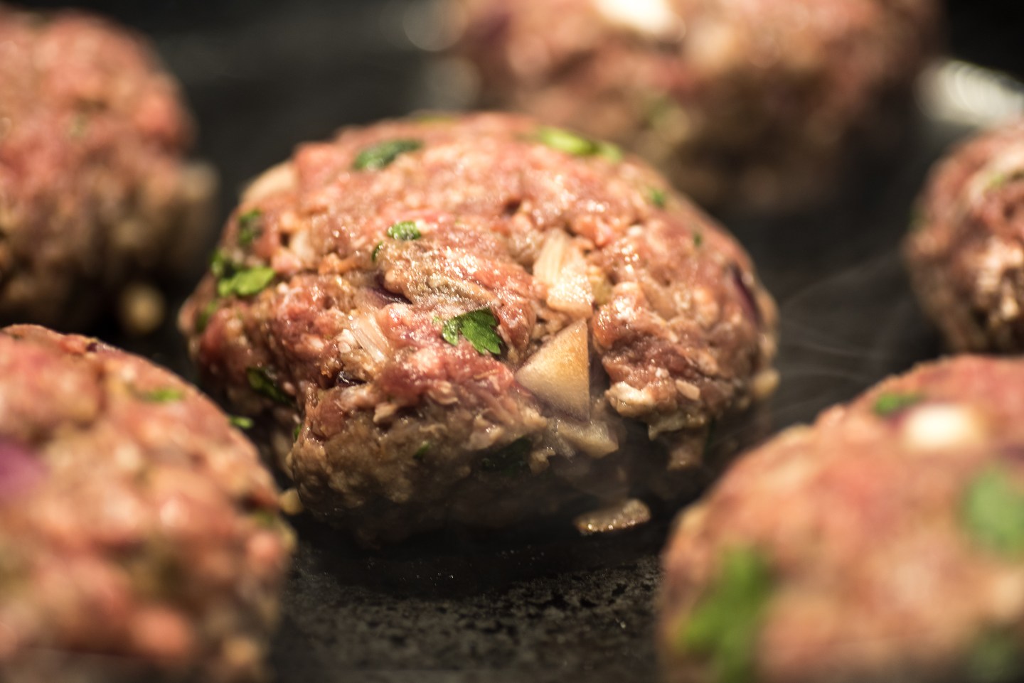 Camel Burgers cooking
