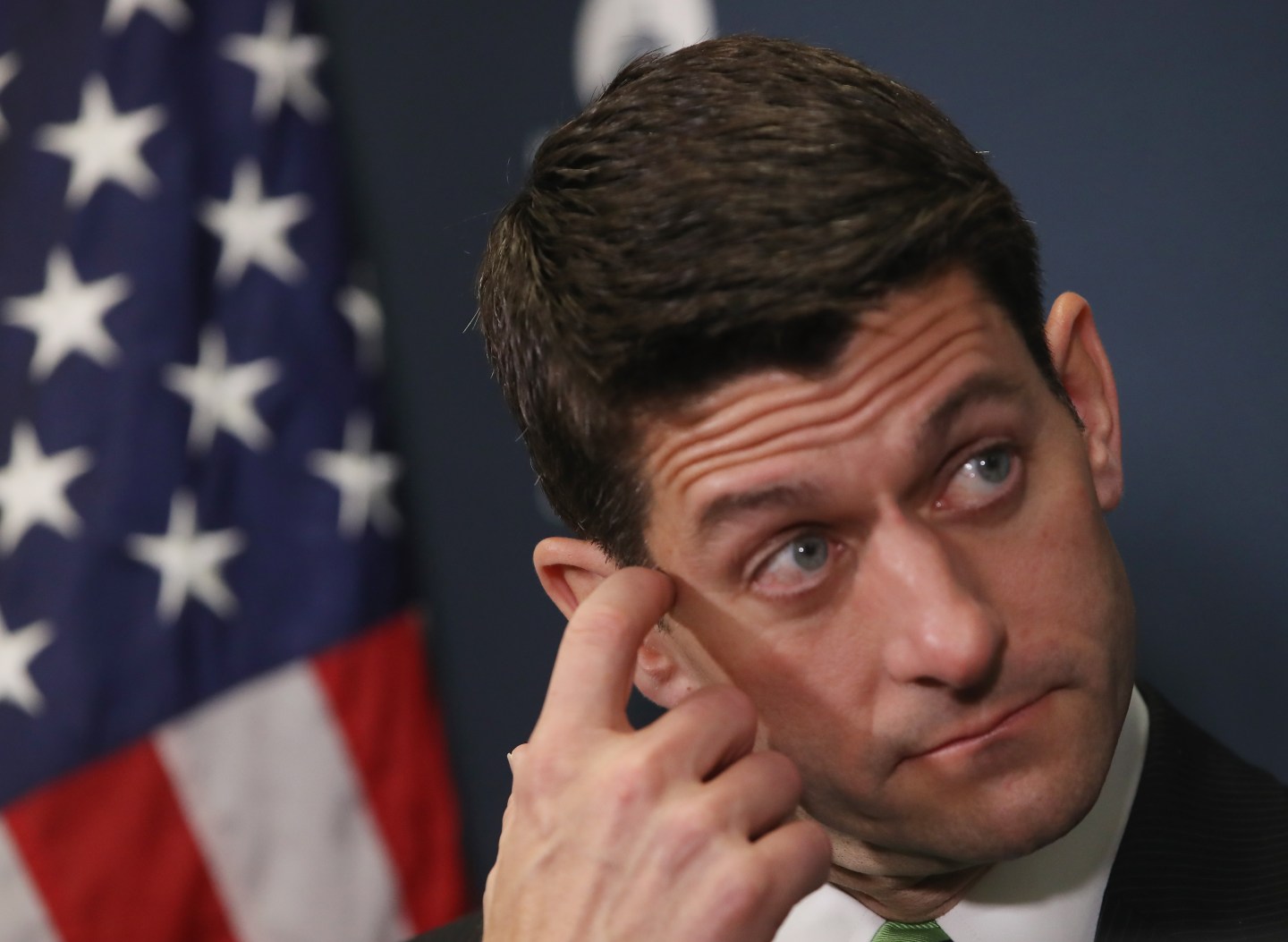 House Speaker Paul Ryan And GOP Leadership Address The Media After Conference Meeting