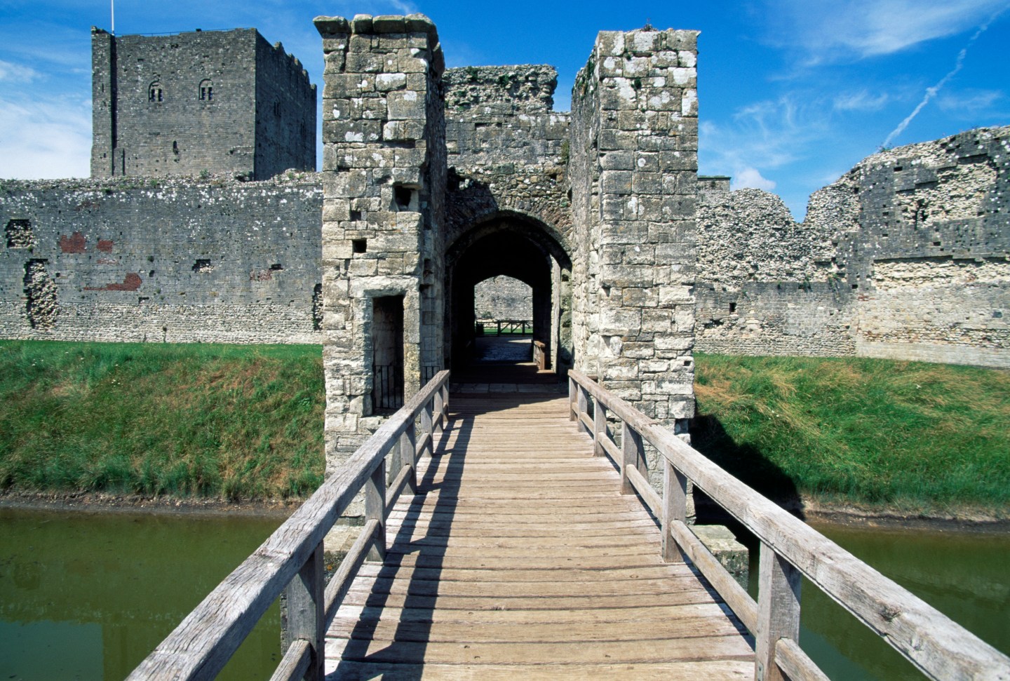 Portchester Norman Castle, Hampshire, England
