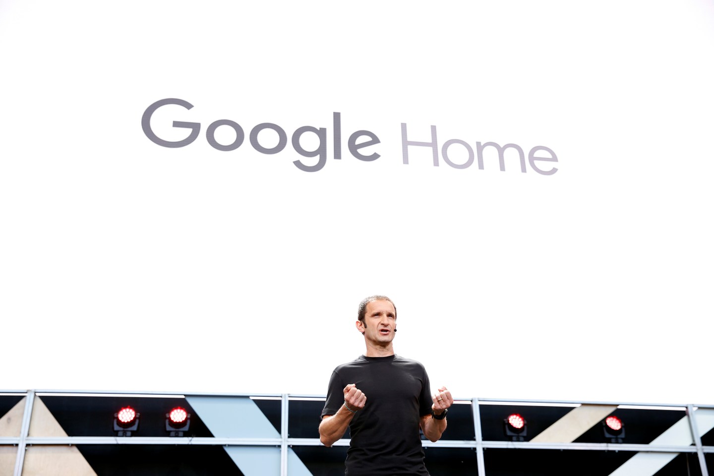 Mario Queiroz introduces Google Home during the Google I/O 2016 I/O 2016 developers conference in Mountain View, California