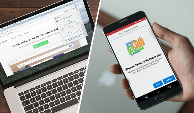 Opera's ad-blocking functionality is now available across desktop and mobile.