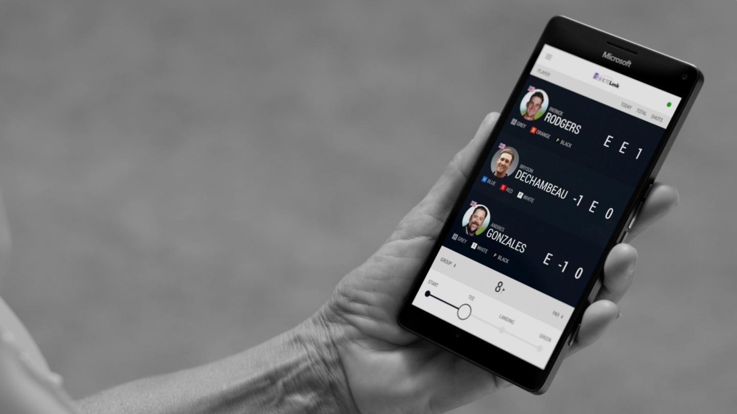 Windows 10 Struts Its Stuff at PGA Tour