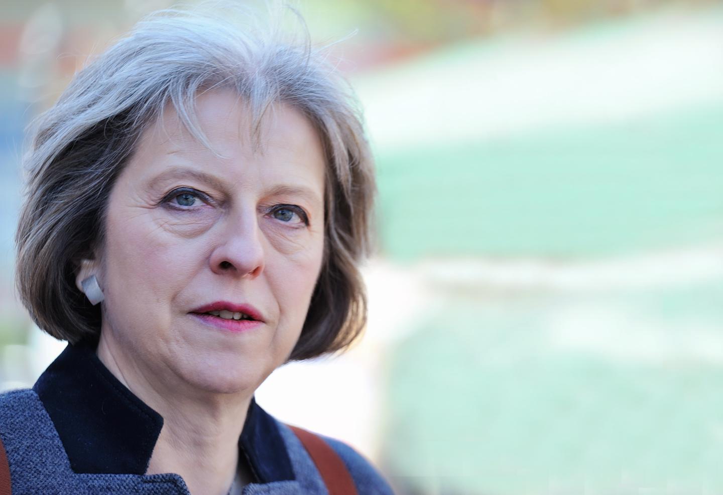 Home Secretary Theresa May Campaigns In Yeovil