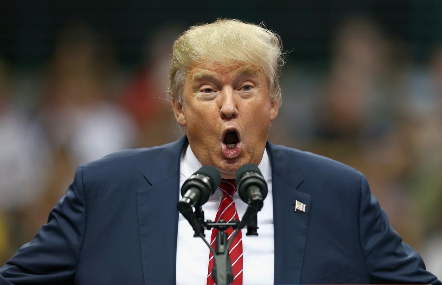 Donald Trump Holds Campaign Rally In Dallas