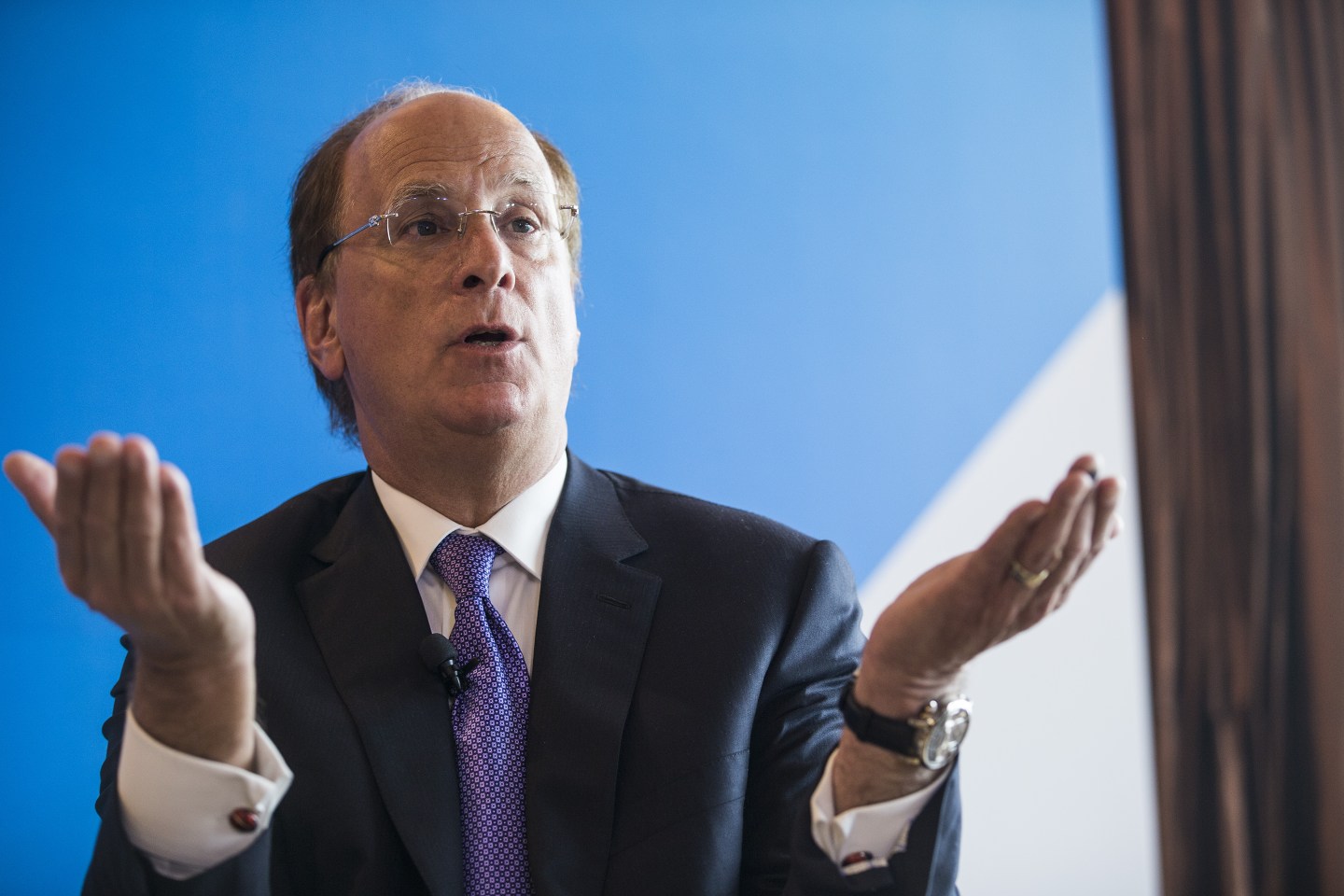 BlackRock Inc. Chairman And CEO Larry Fink Speaks At BlackRock Asia Media Forum