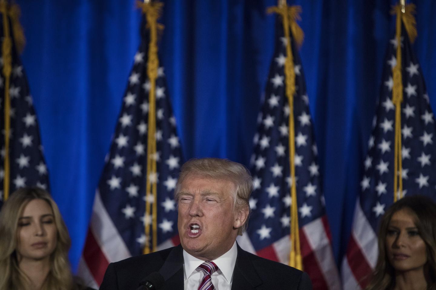 Presumptive Republican Presidential Nominee Donald Trump Holds Primary Night Event In New York