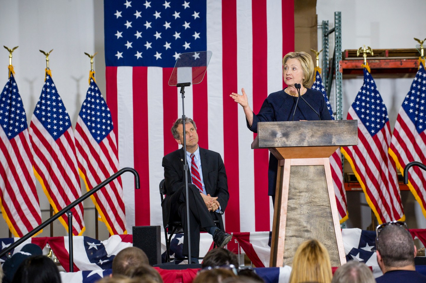 Democratic Presidential Candidate Hillary Clinton Campaigns In Cleveland, Ohio