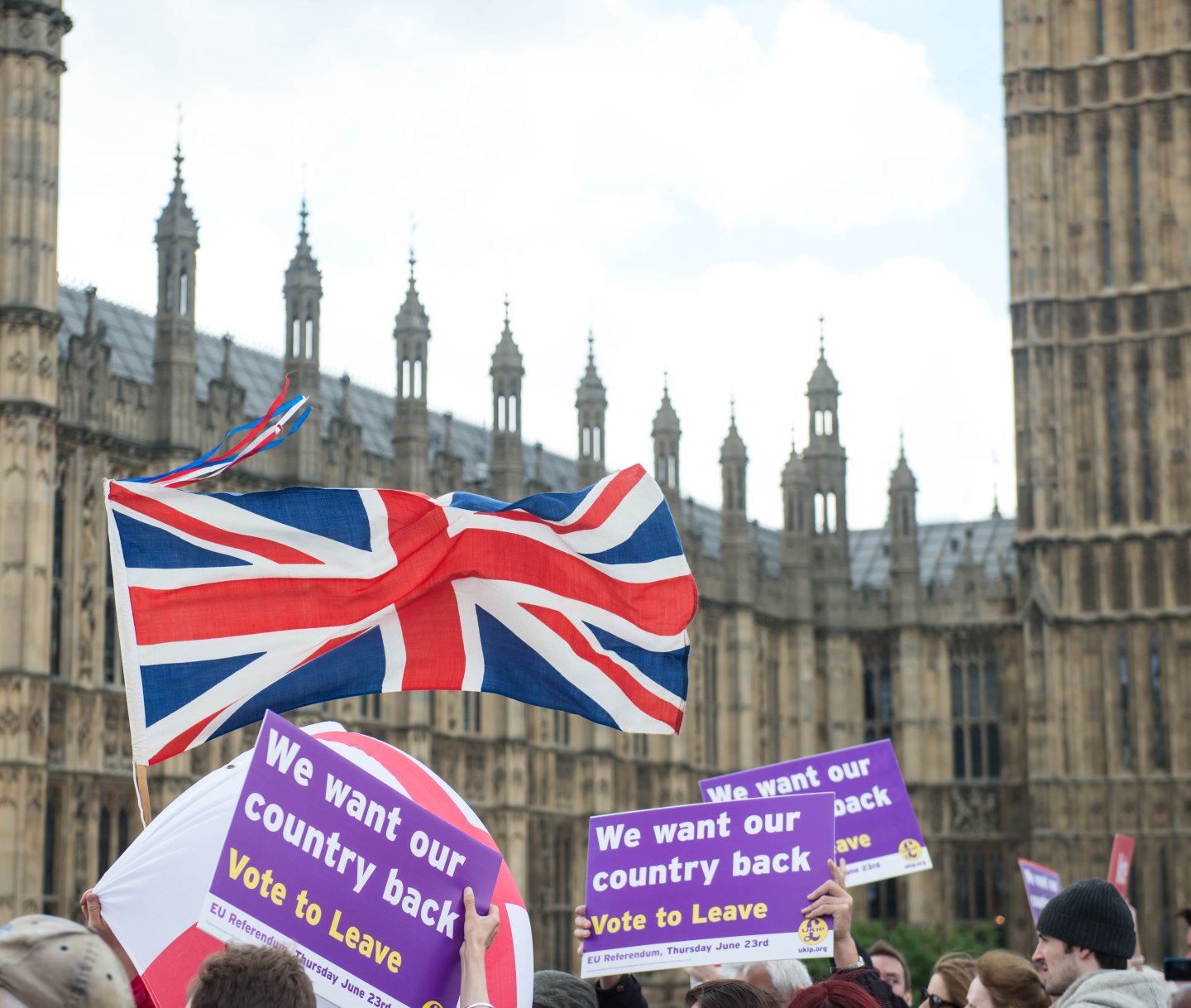 Nigel Farage Joins Fishing For Leave On A Flotilla Down The Thames