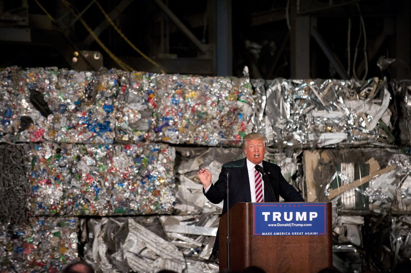 Donald Trump Delivers Trade Policy Address In Pennsylvania
