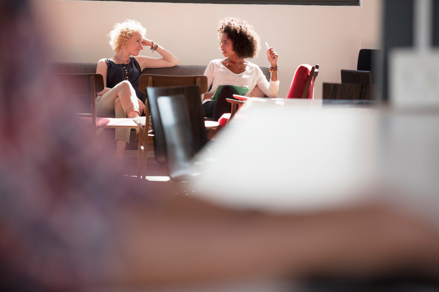 Businesswomen having meeting in modern office