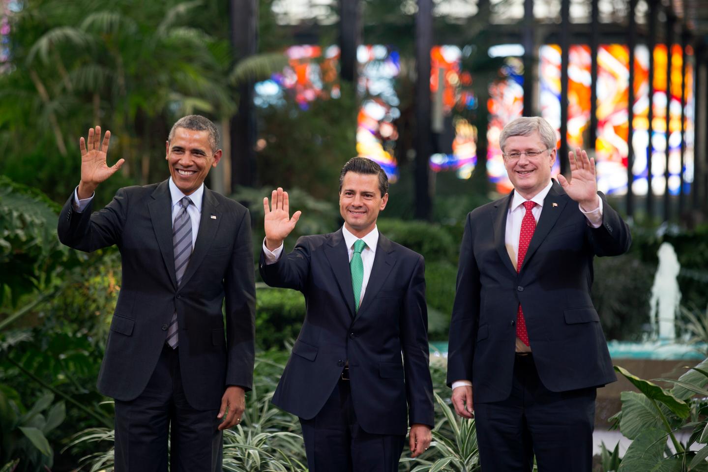 Obama, Pena Nieto, &amp; Harper At North America Summit