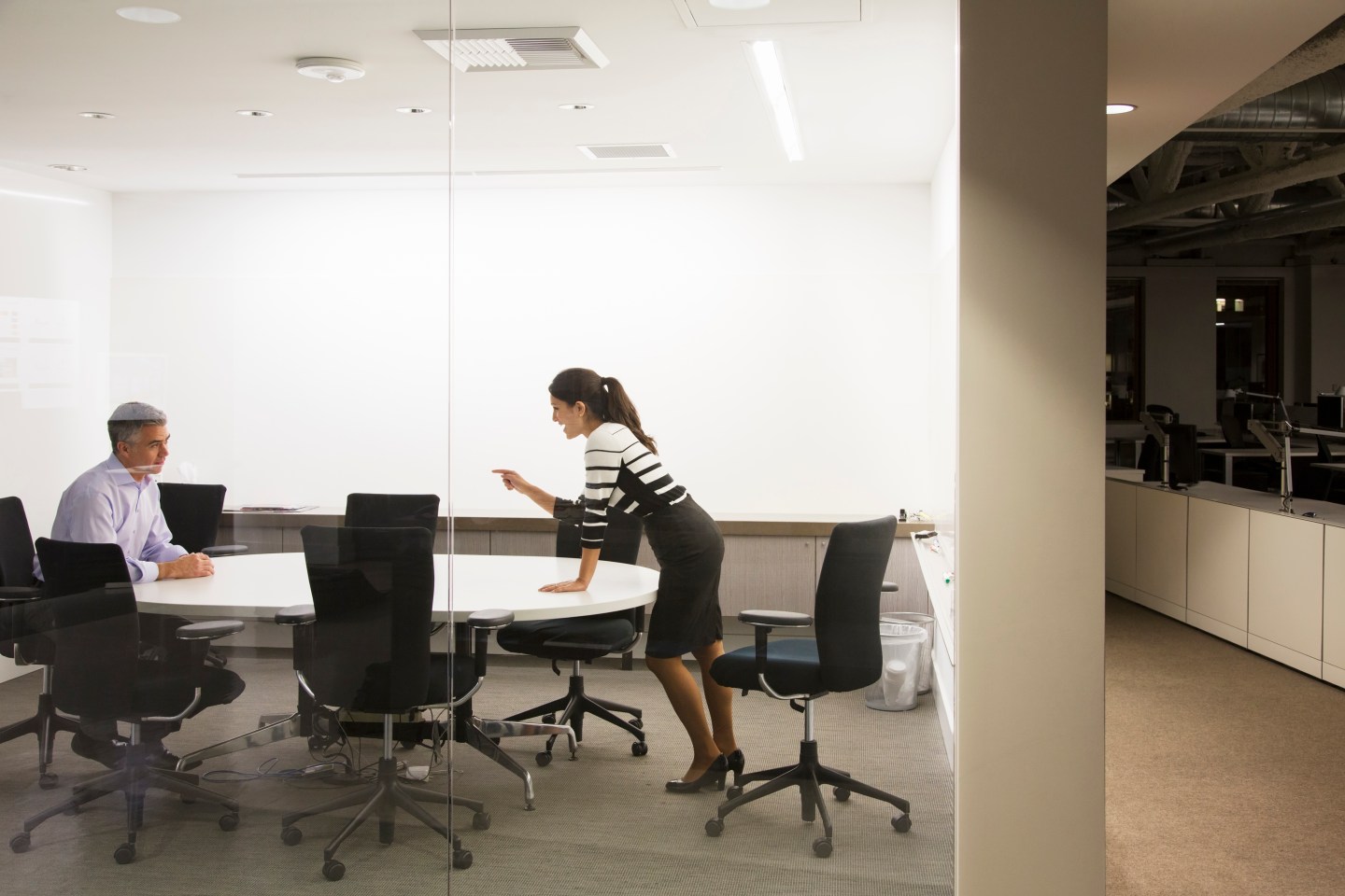 Business people having meeting in office