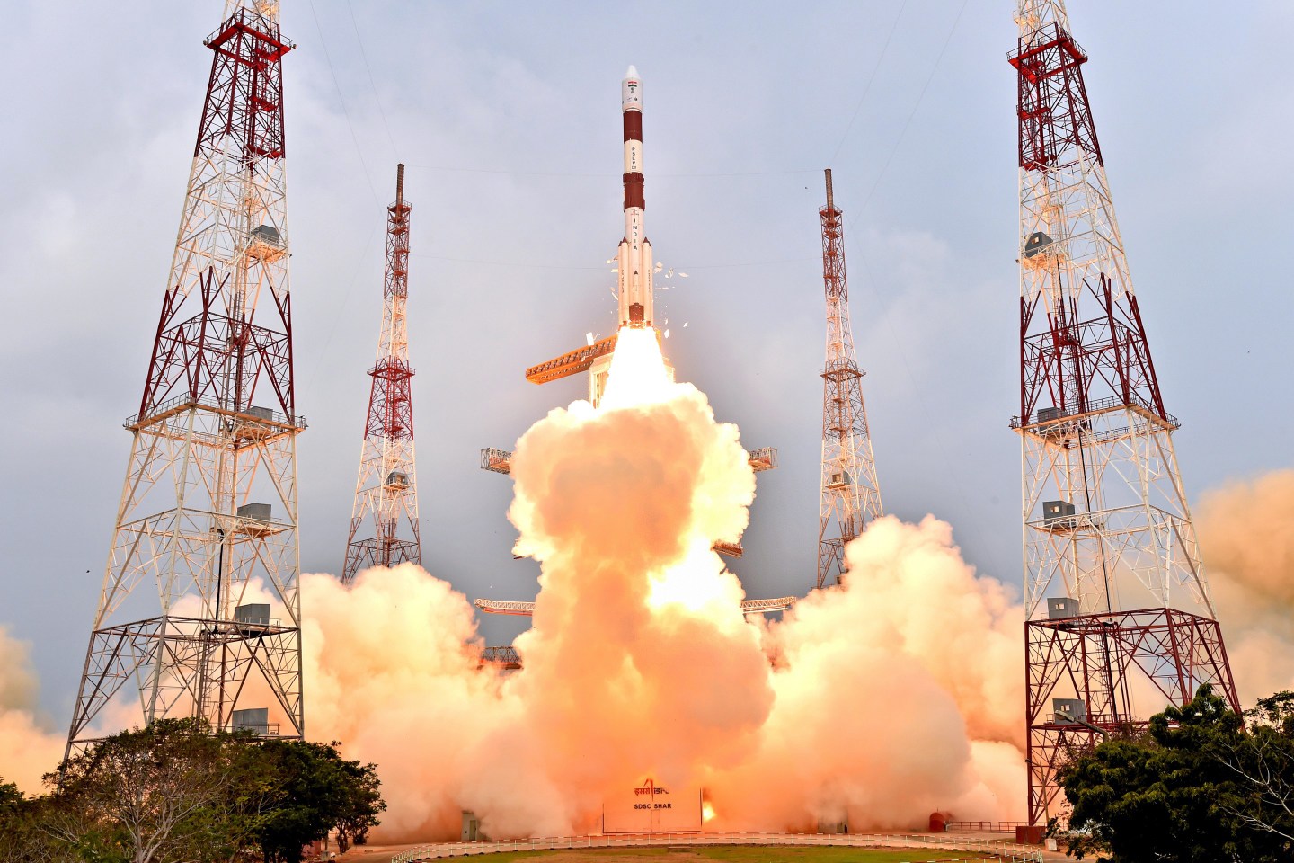 INDIA-SRIHARIKOTA-IRNSS SATELLITE-LAUNCH