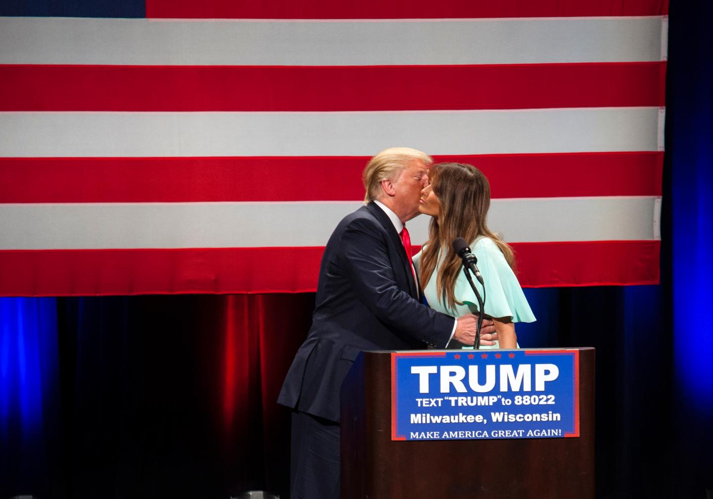 Presidential Candidate Donald Trump Campaigns In Wisconsin Ahead Of State's Primary