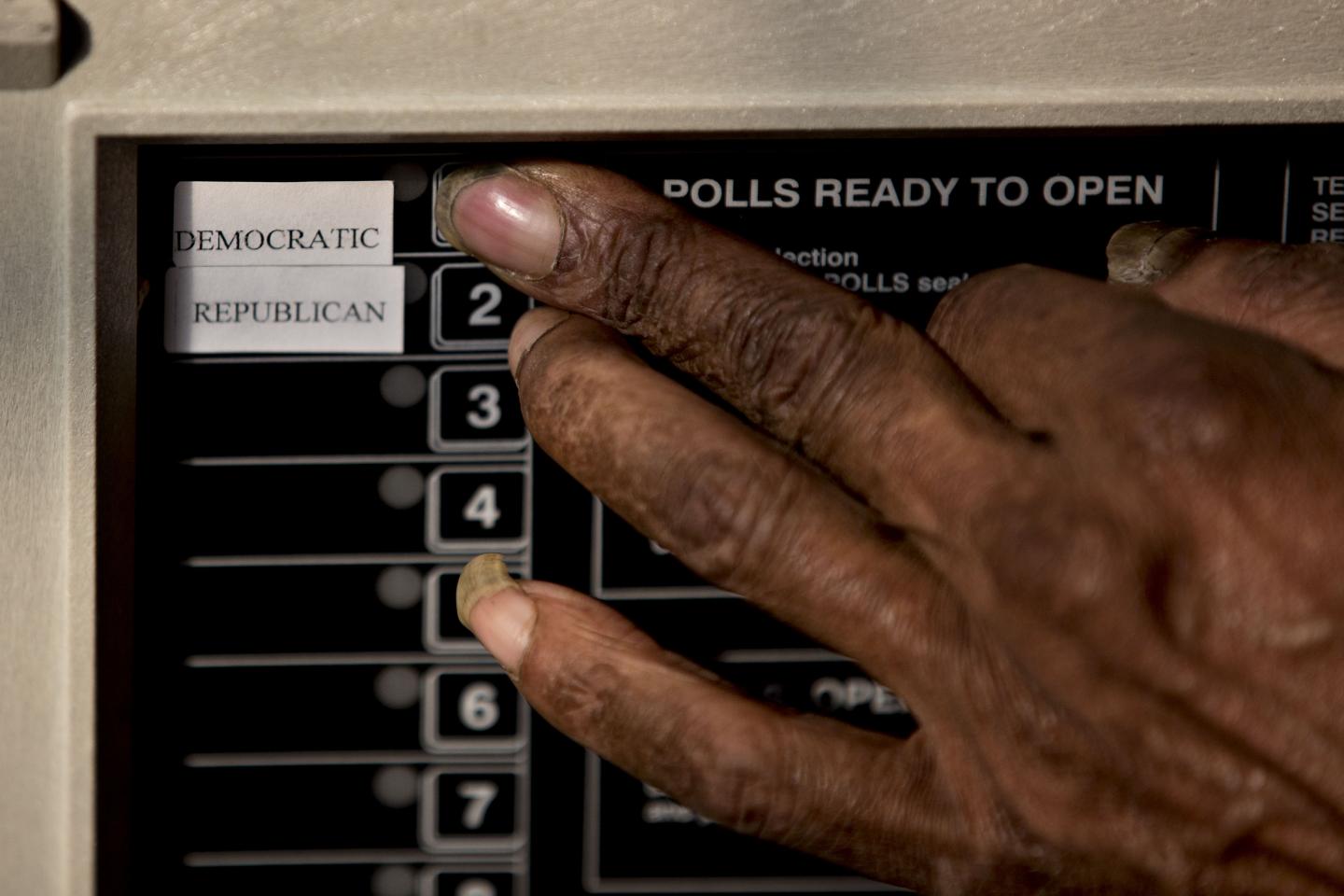 Voters Cast Their Ballot In The Pennsylvania Presidential Primary Election