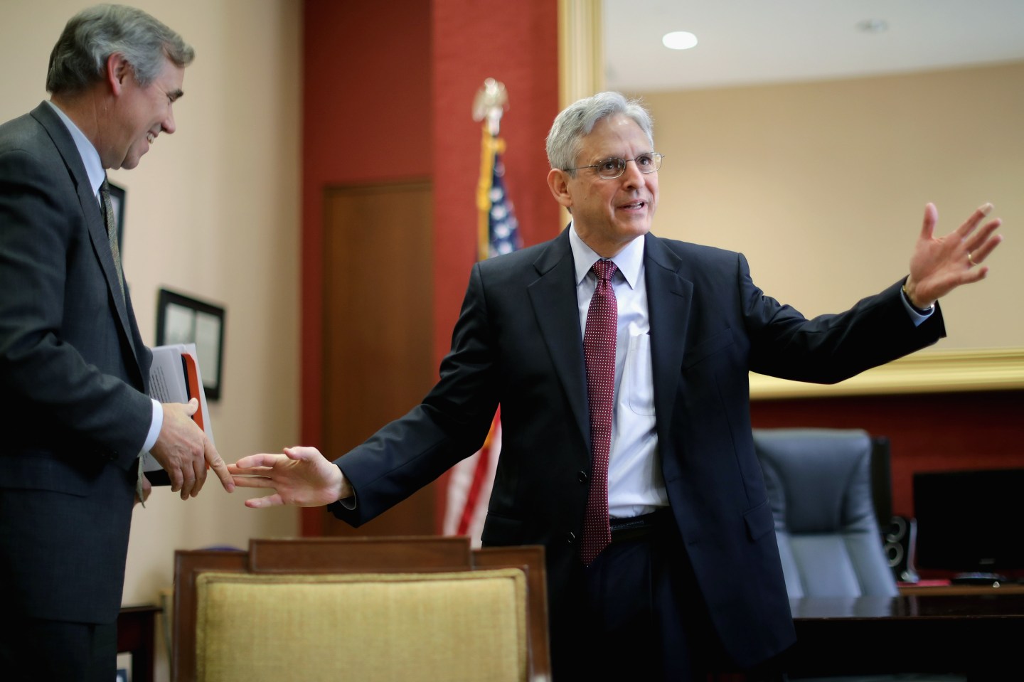 Sen. Jeff Merkley Meets With Supreme Court Nominee Merrick Garland