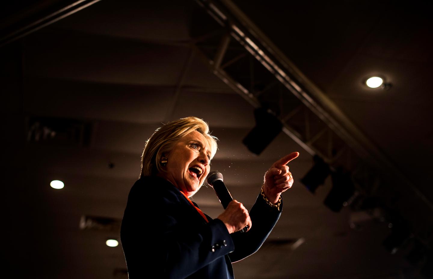 Democratic Candidate for President former Secretary of State Hillary Clinton