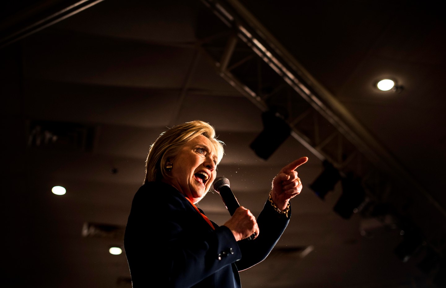 Democratic Candidate for President former Secretary of State Hillary Clinton