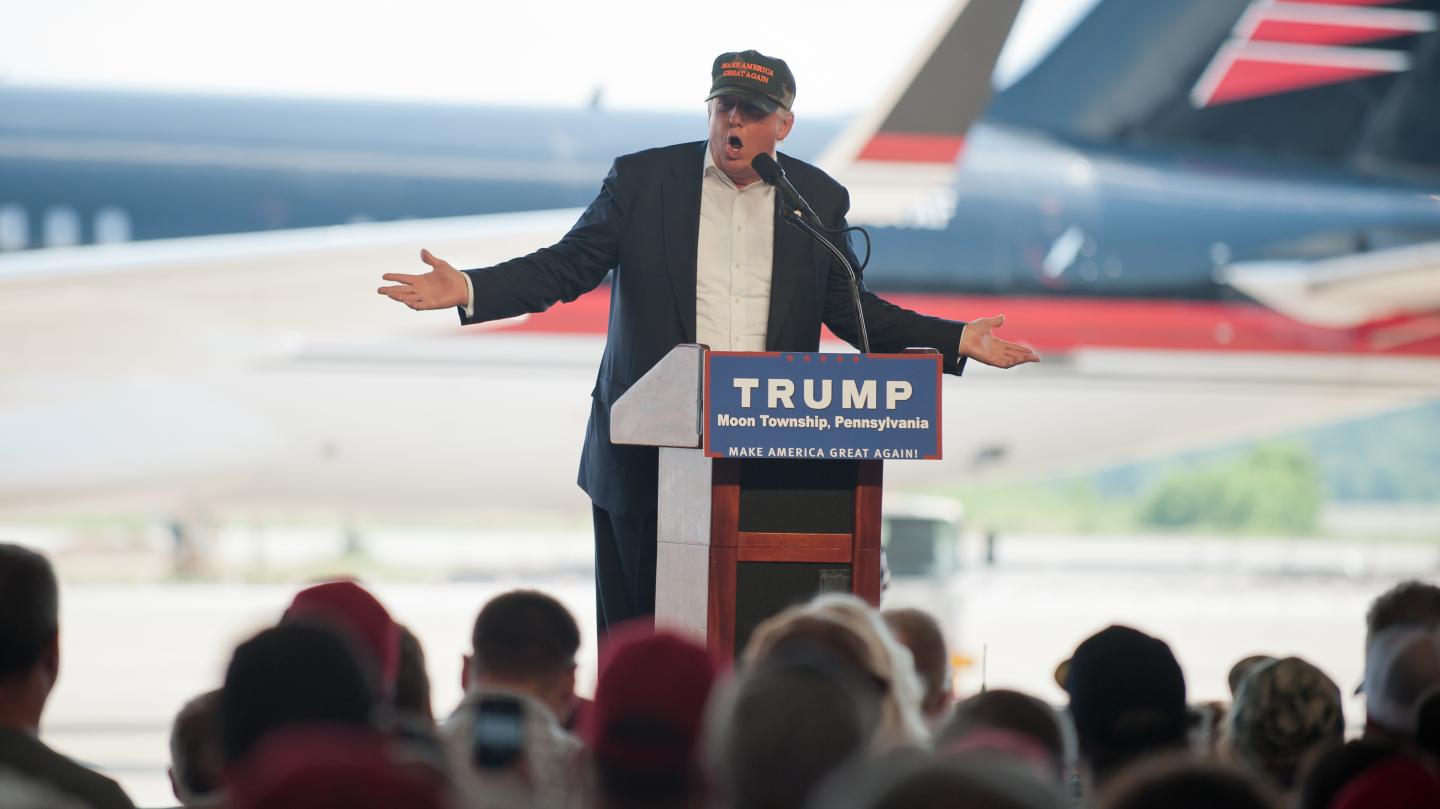 GOP Presidential Candidate Donald Trump Campaigns In Western Pennsylvania