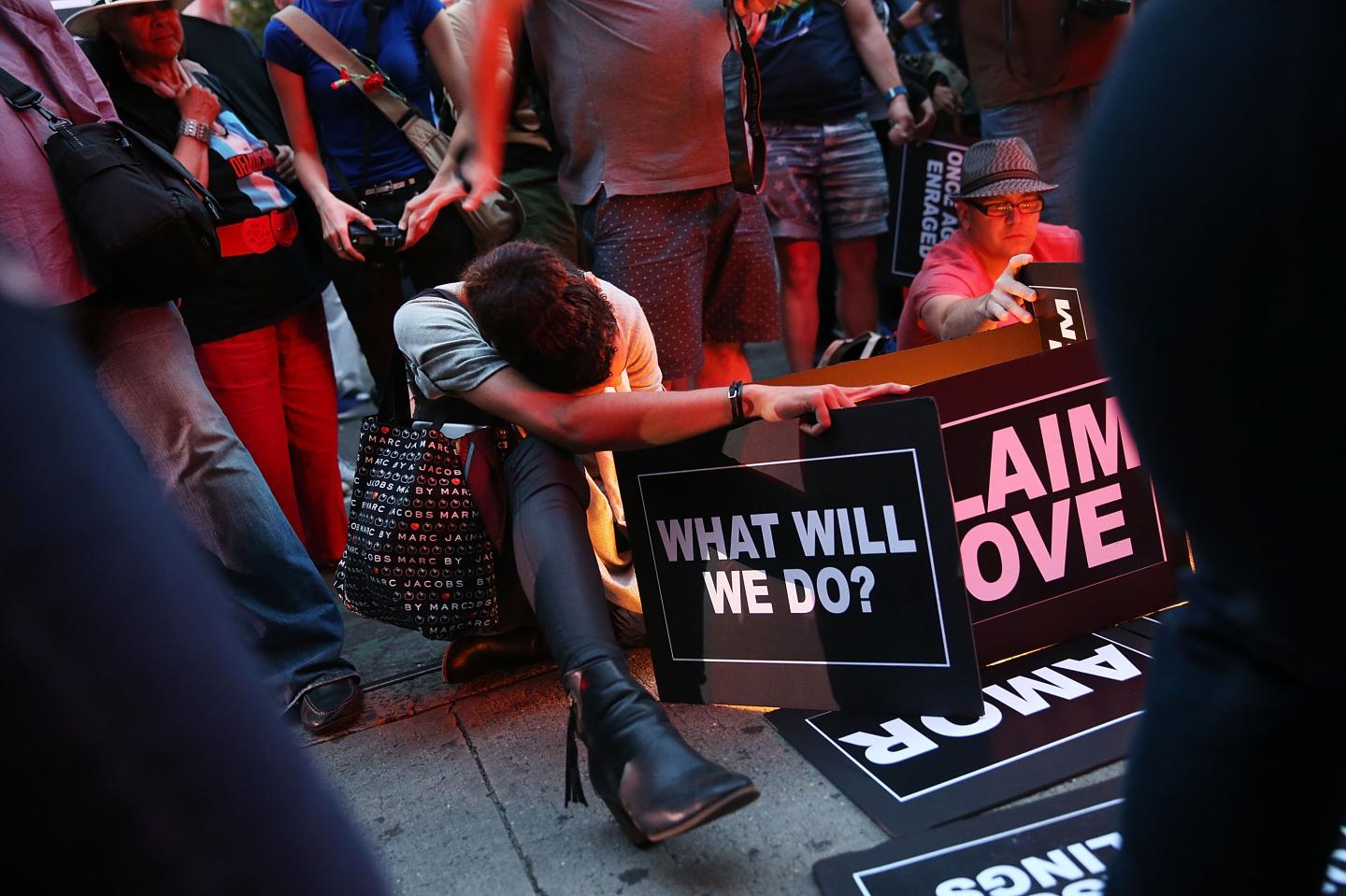 Mourners In New York Remember Victims Of Mass Shooting At Orlando Nightclub