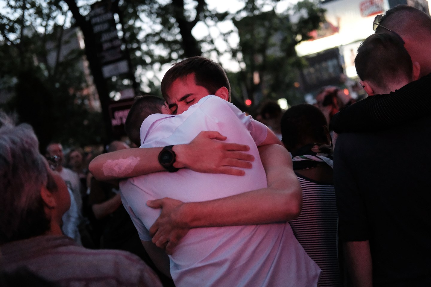 Mourners In New York Remember Victims Of Mass Shooting At Orlando Nightclub