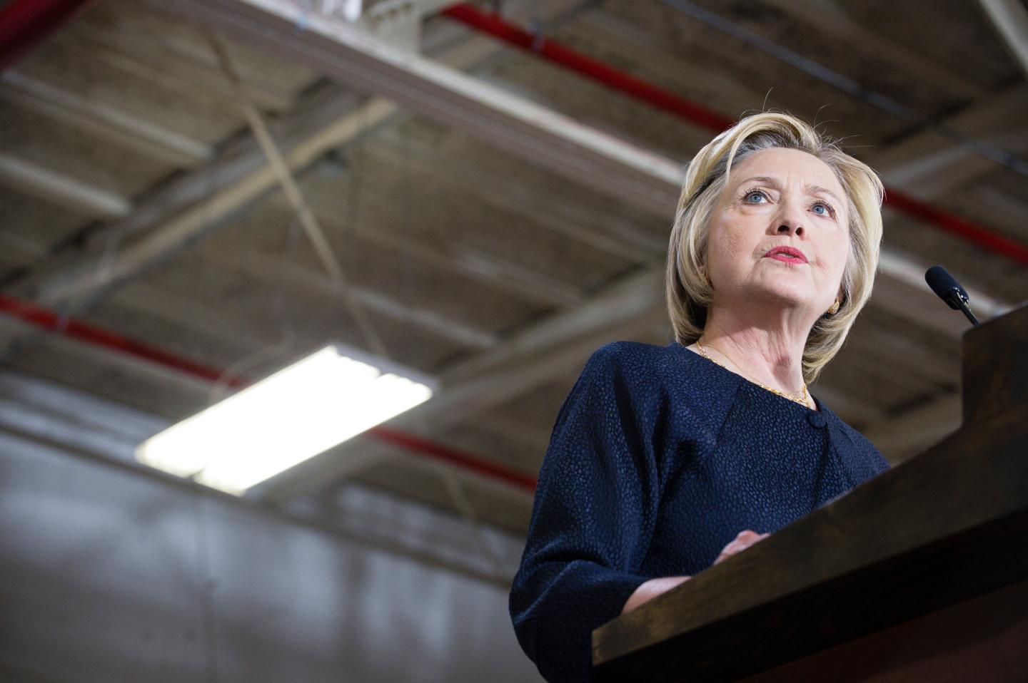 Democratic Presidential Candidate Hillary Clinton Campaigns In Cleveland, Ohio