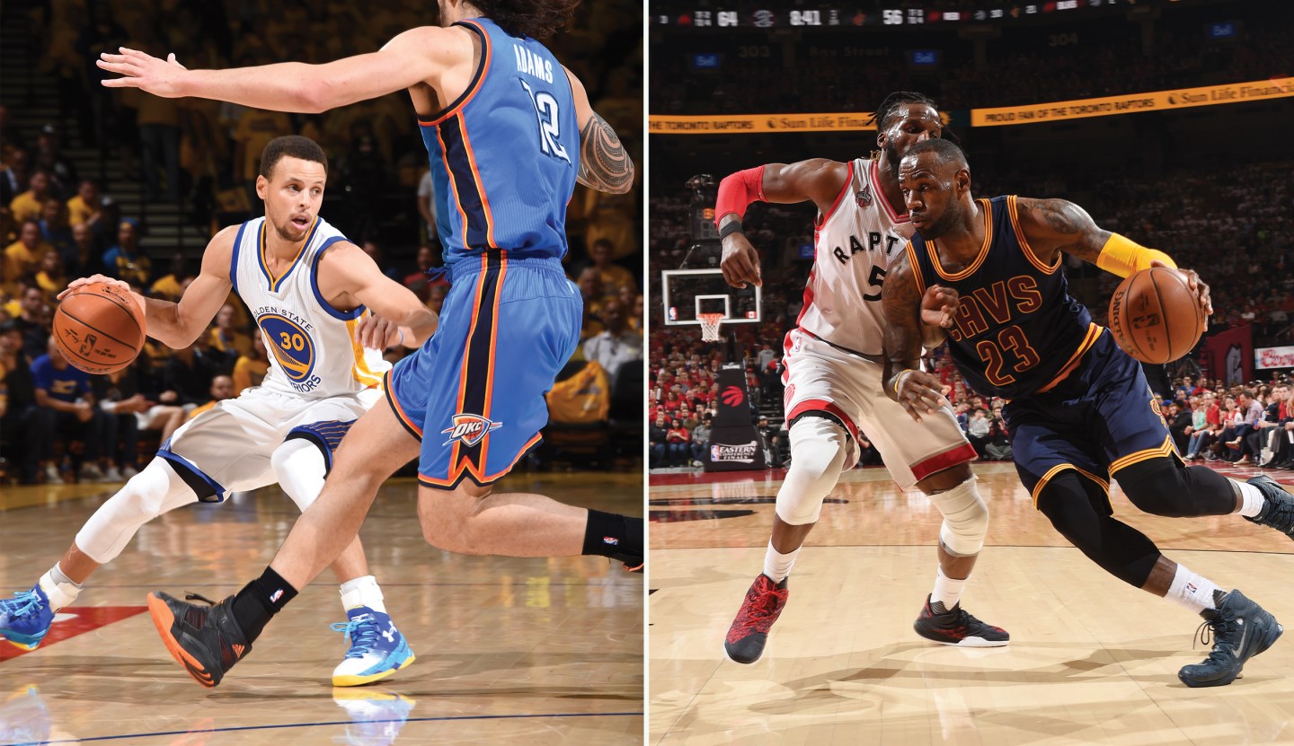 LeBron James Vs. Stephen Curry Is Also a Nike-Under Armour Duel