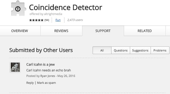 Google Removes a Chrome Extension That Identified and Tracked Jews