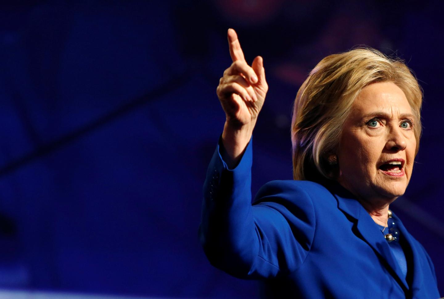 Democratic presidential candidate Hillary Clinton addresses the Planned Parenthood Action Fund in Washington