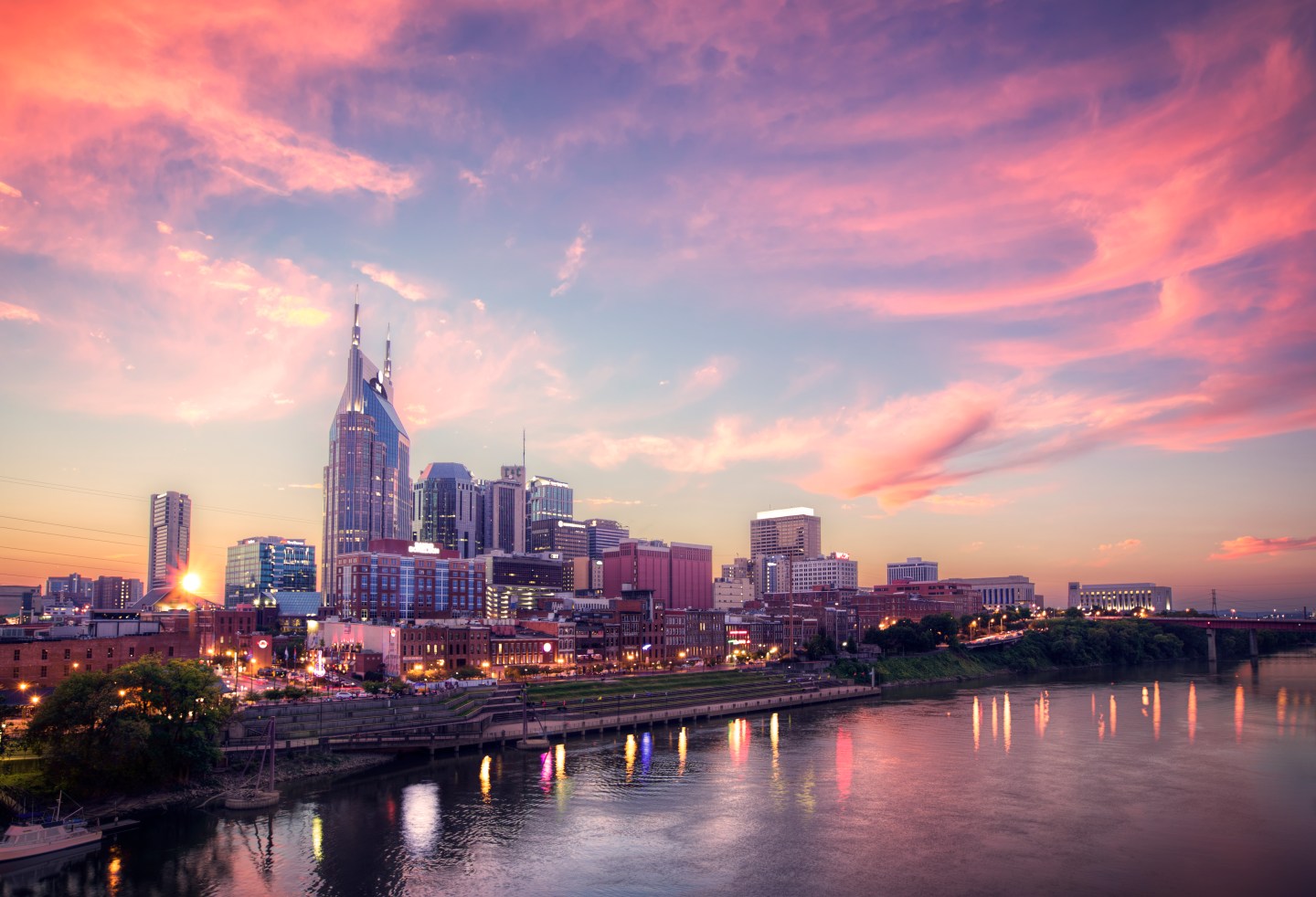 Sunset over Nashville