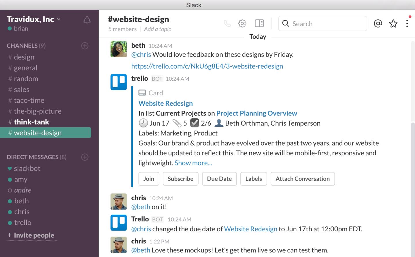 Slack Is Making Its Workplace Chat App Even Stickier
