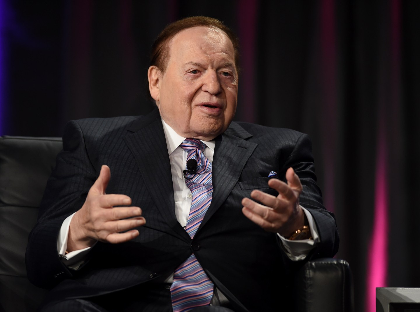 Sheldon Adelson Speaks At Global Gaming Expo In Las Vegas