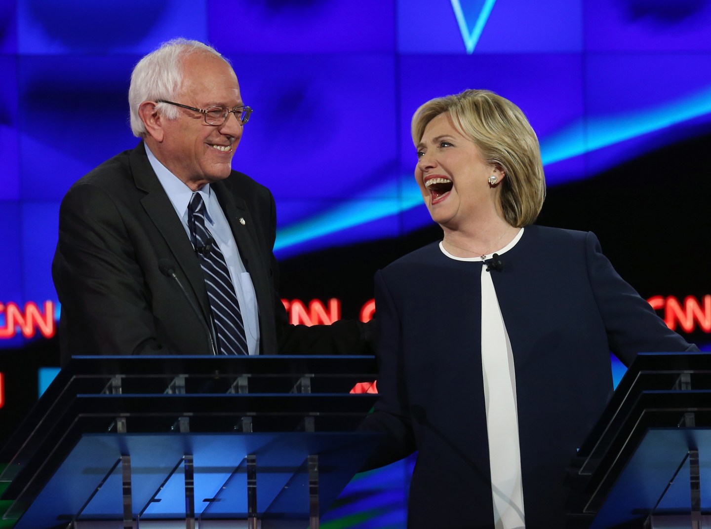 Democratic Presidential Candidates Hold First Debate In Las Vegas
