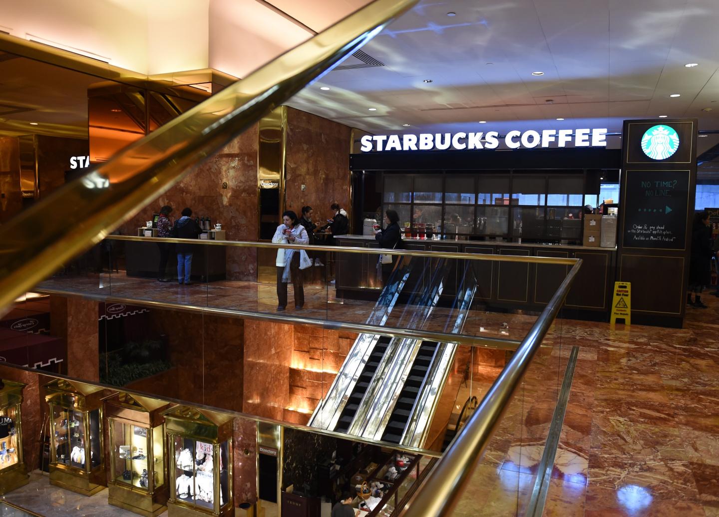 US-STARBUCKS-TRUMP