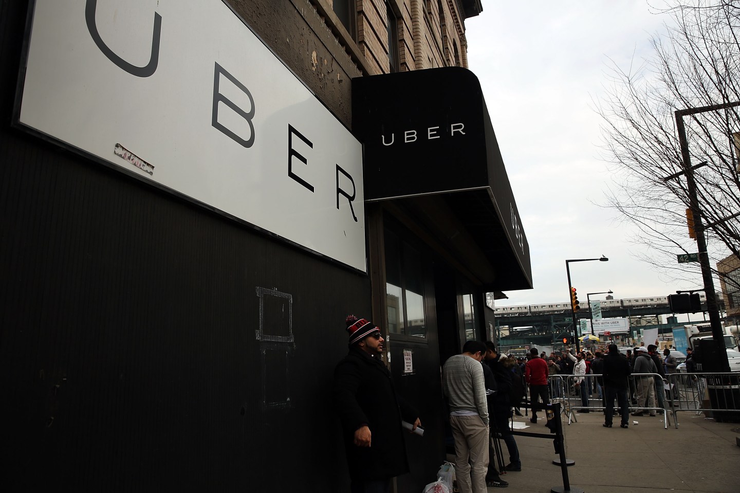 New York Uber Drivers Protest Rate Cuts