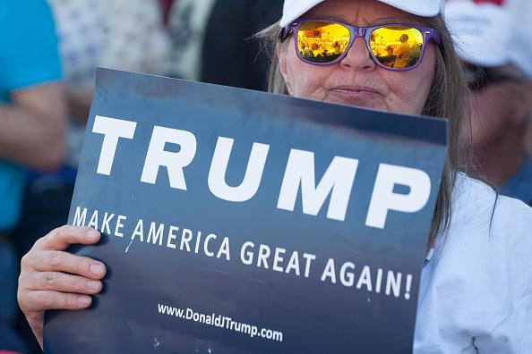GOP Republican Candidate Donald Trump Holds Rally In Lynden, Washington