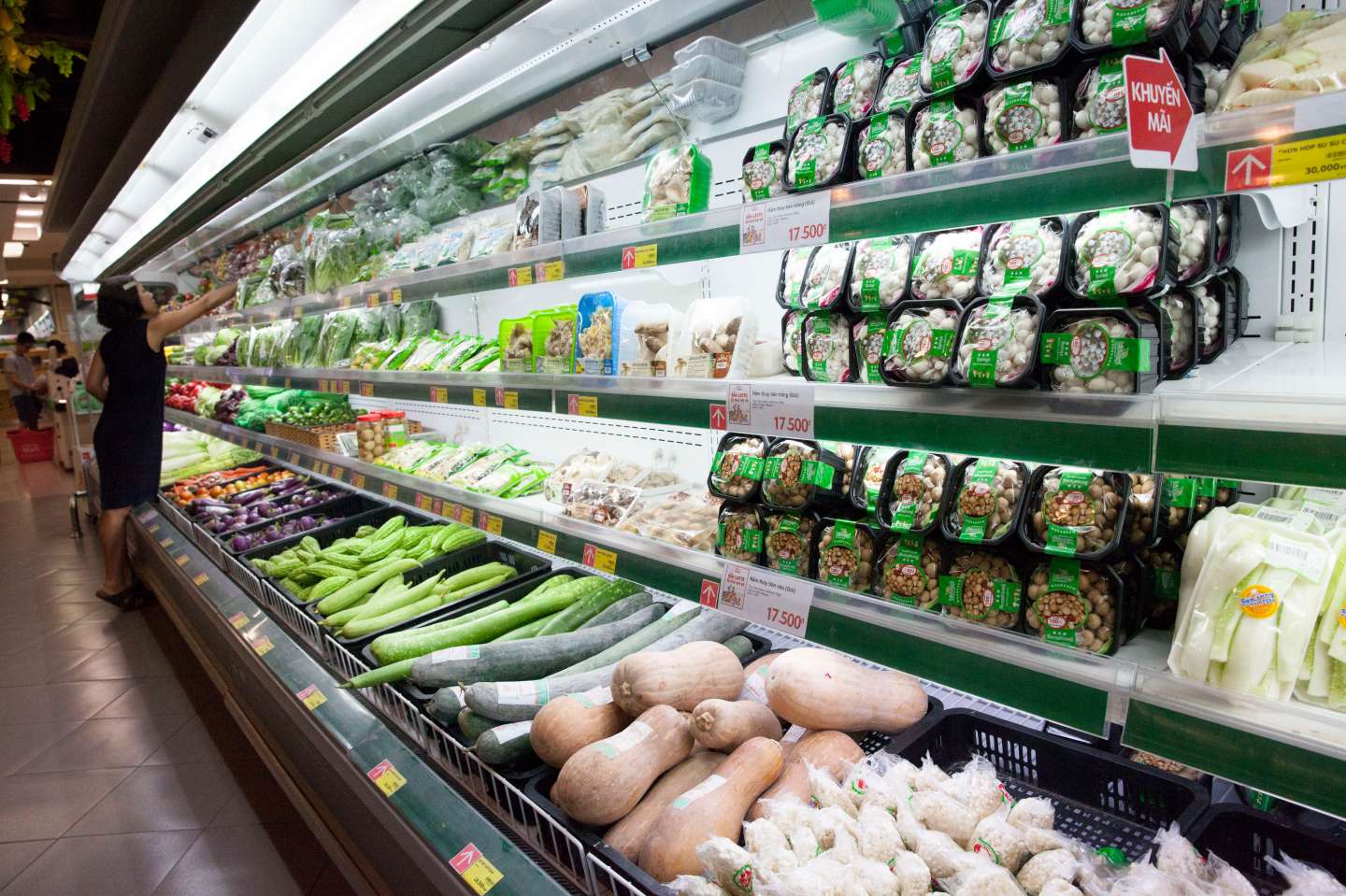 Shoppers at Lotte super market, July 2, 2015. Vietnam is