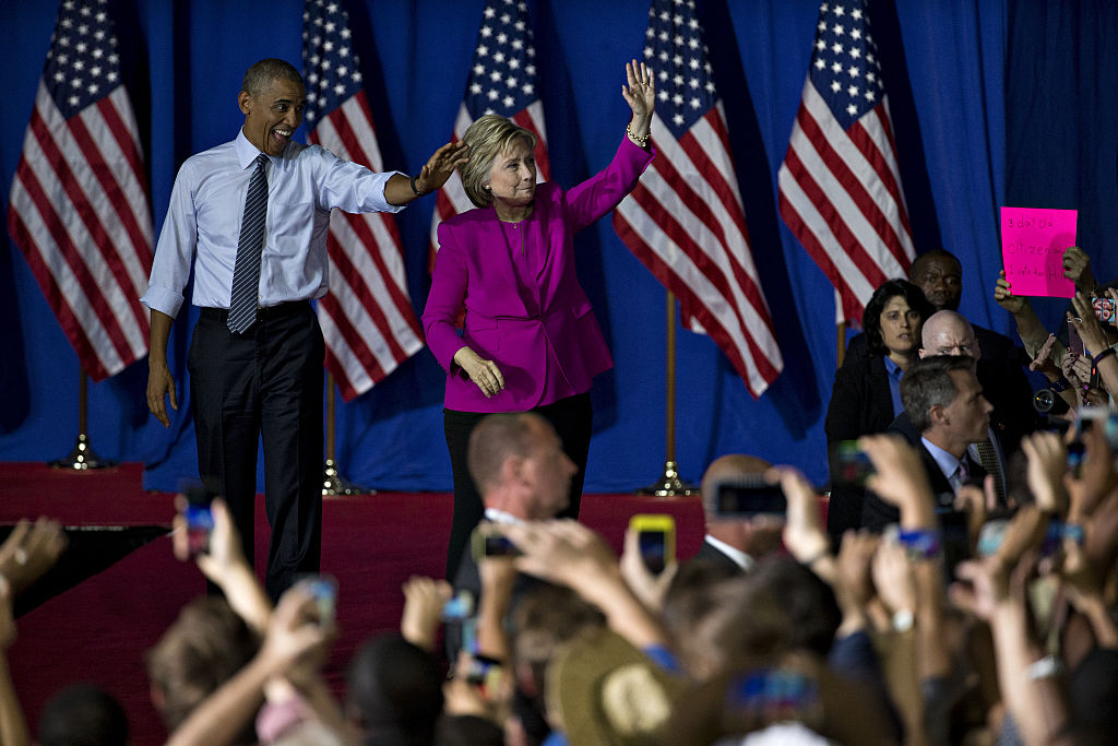 President Barack Obama Campaigns With Presumptive Democratic Presidential Nominee Hillary Clinton