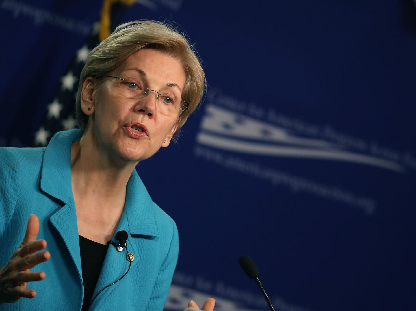 Sen. Elizabeth Warren (D-MA) Speaks At The Center For American Progress On The American Middle Class