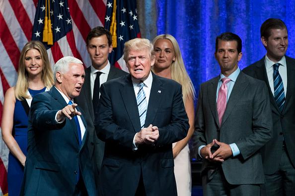 Republican Presidential Candidate Donald Trump Appears With His Vice Presidential Candidate Pick Indiana Gov. Mike Pence