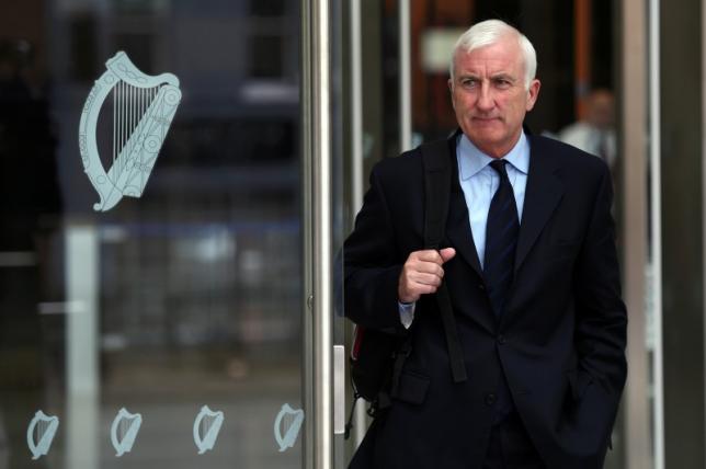 Former group chief executive of Irish Life and Permanent, Denis Casey, departs the Criminal Courts of Justice in Dublin