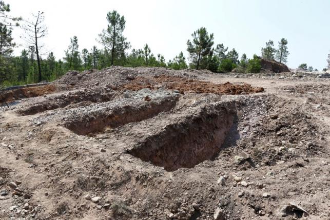 Unmarked graves are seen at the "Traitors' Cemetery", set up specifically to bury the bodies of coup plotters who died in the failed military coup of July 15, Istanbul