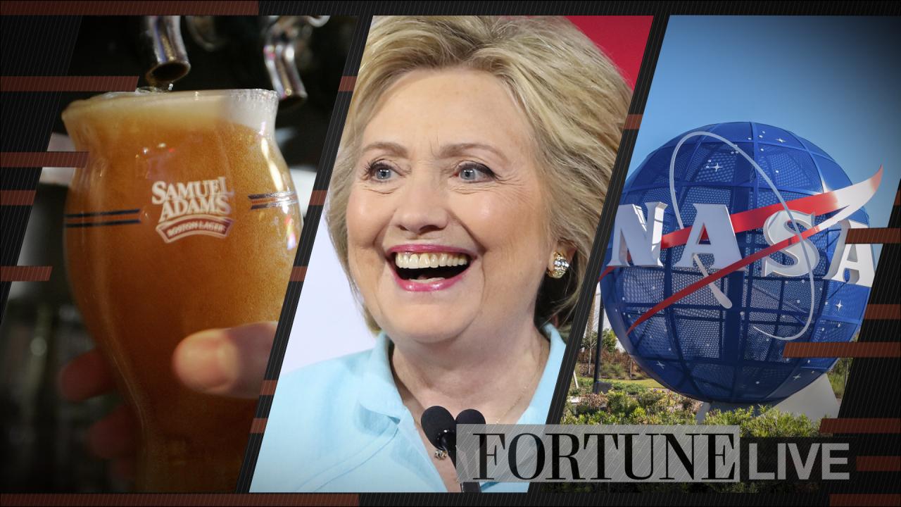 Fortune Live for July 28, 2016: Sam Adams Beer, the DNC, and NASA