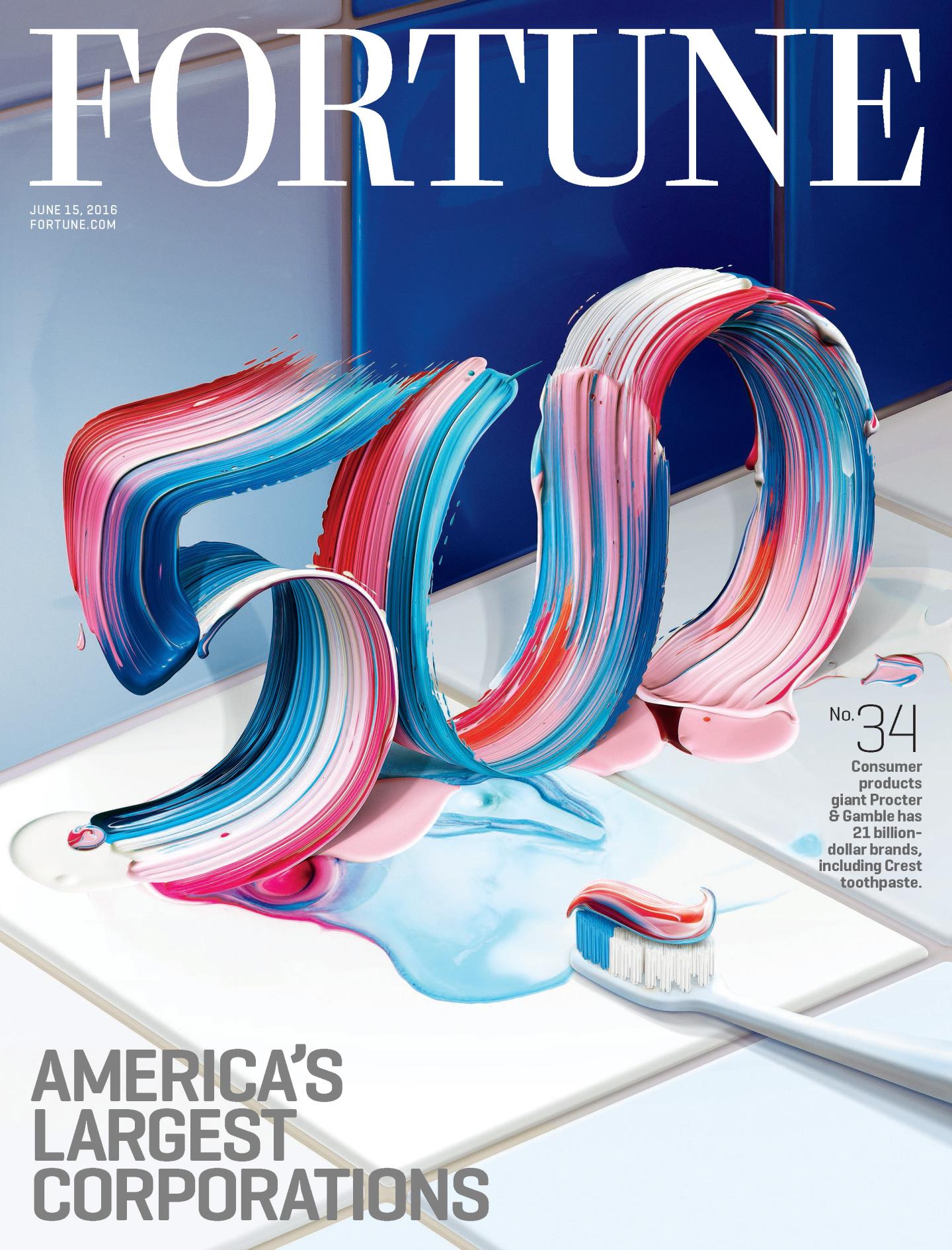 Fortune magazine cover: 500 issue: July 15, 2016