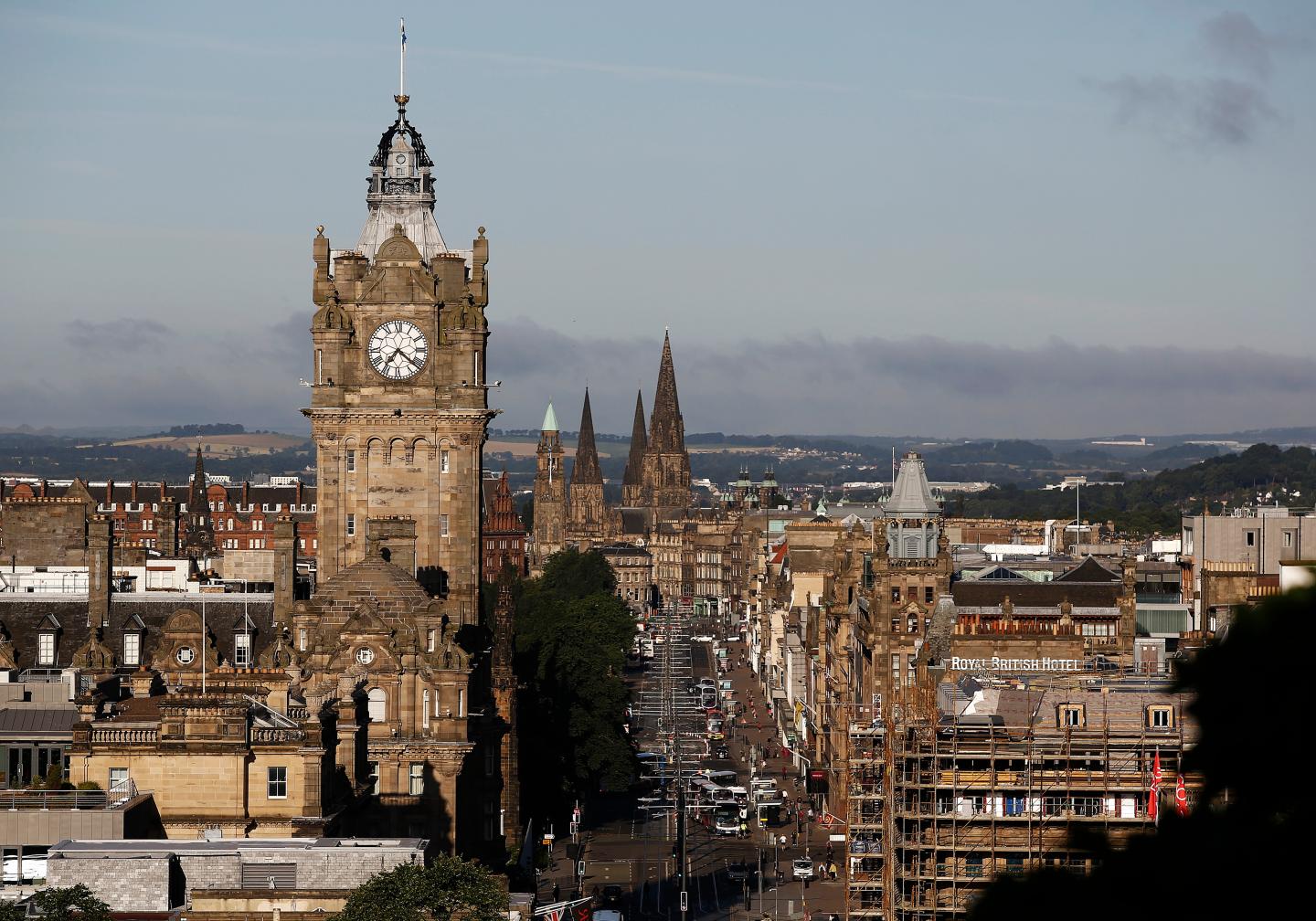 Shoppers In Scotland's Capital City