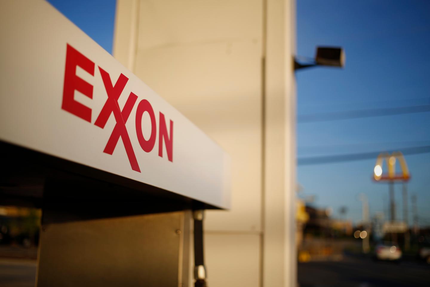 An Exxon Mobil Corp. Gas Station Ahead Of Earnings Figures