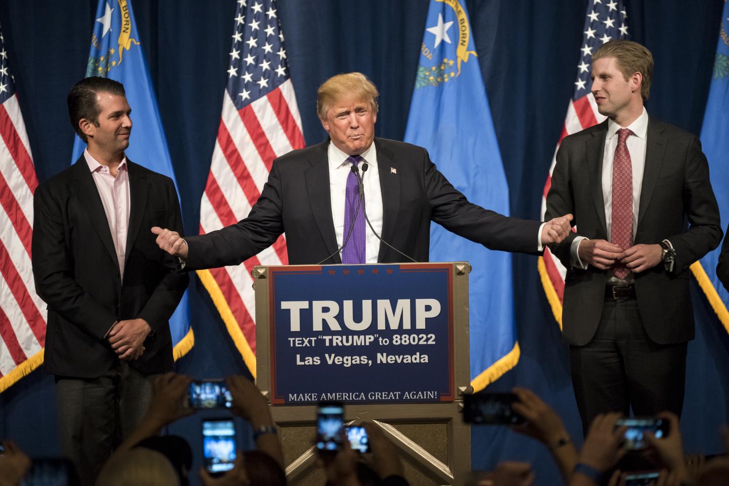Presidential Candidate Donald Trump Holds Nevada Caucus Night Rally