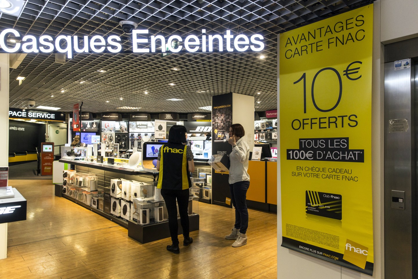 Inside A Groupe Fnac SA Electronic Retail Store